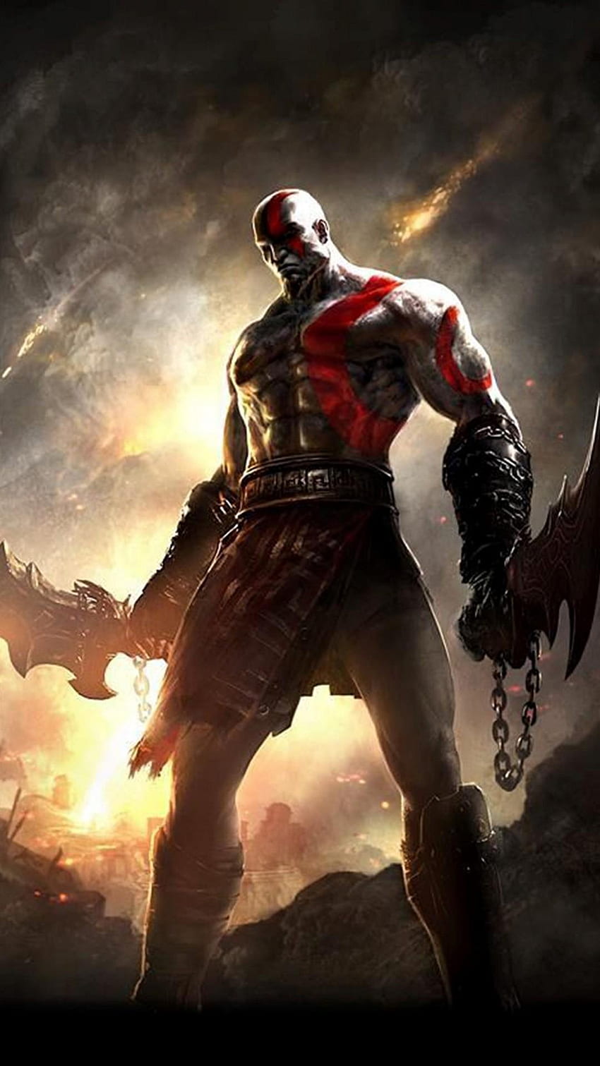 Kratos, dios de la guerra 3 fondo de pantalla del teléfono