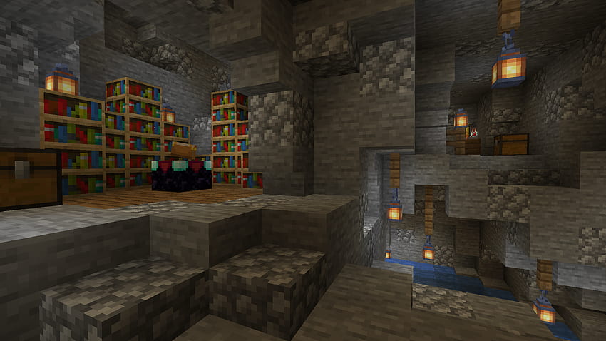 Hintergrund der Minecraft-Höhle HD-Hintergrundbild