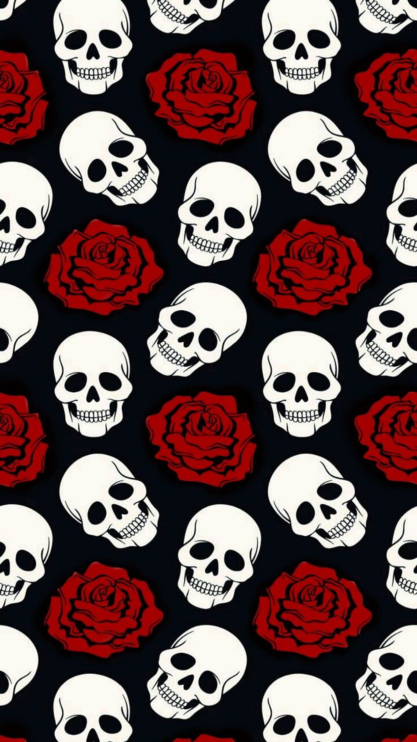 Crânios Background. Skull , Gothic , Skull art, Emo Skull HD phone wallpaper