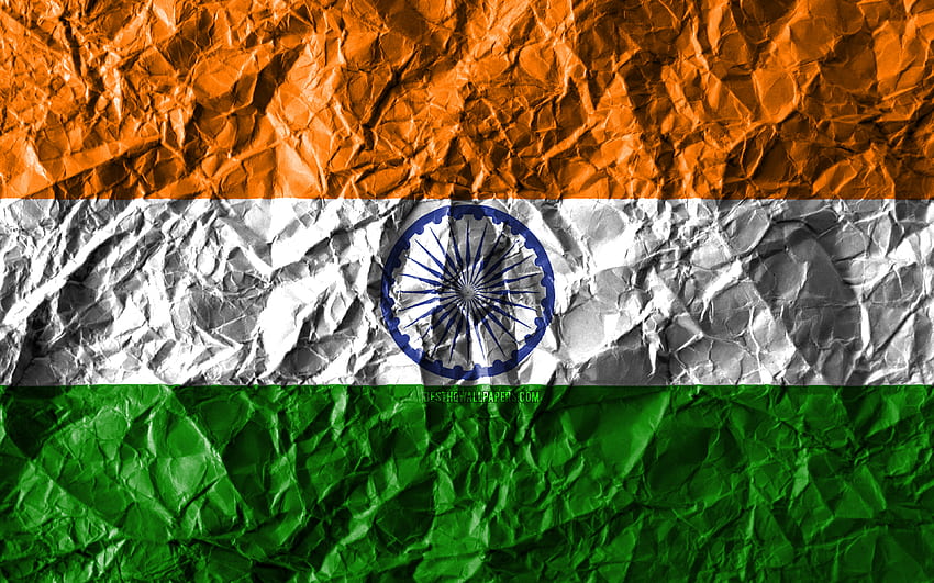 Индийско знаме, , Смачкана хартия, Азиатски страни, Творчески - Бахамски флаг с висока разделителна способност HD тапет