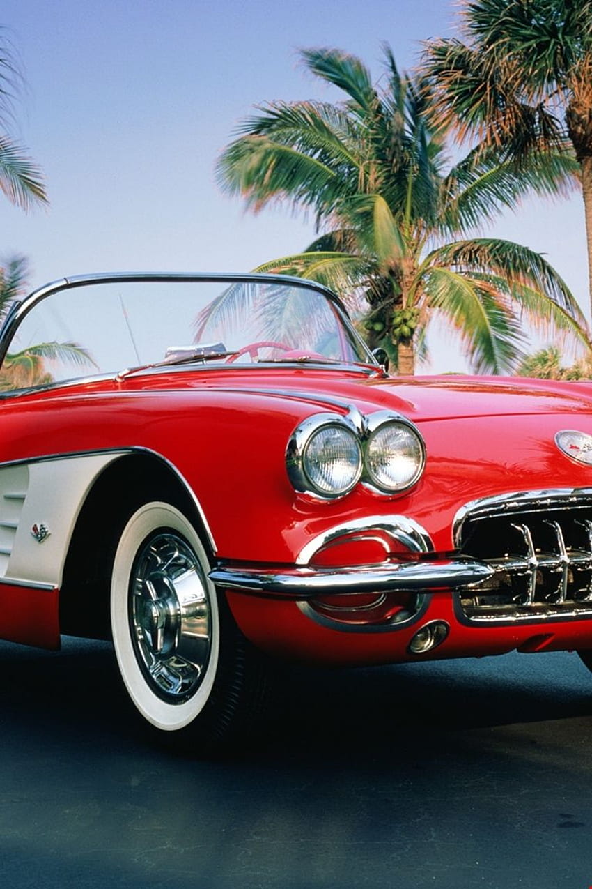 1k 1960 Chevrolet Corvette Convertible - Autos y Motos Clásicos fondo de pantalla del teléfono