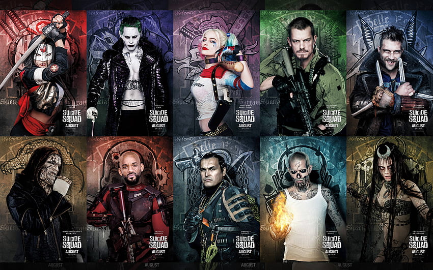 Suicide Squad 2016 Will Smith Joker hero Harley HD wallpaper