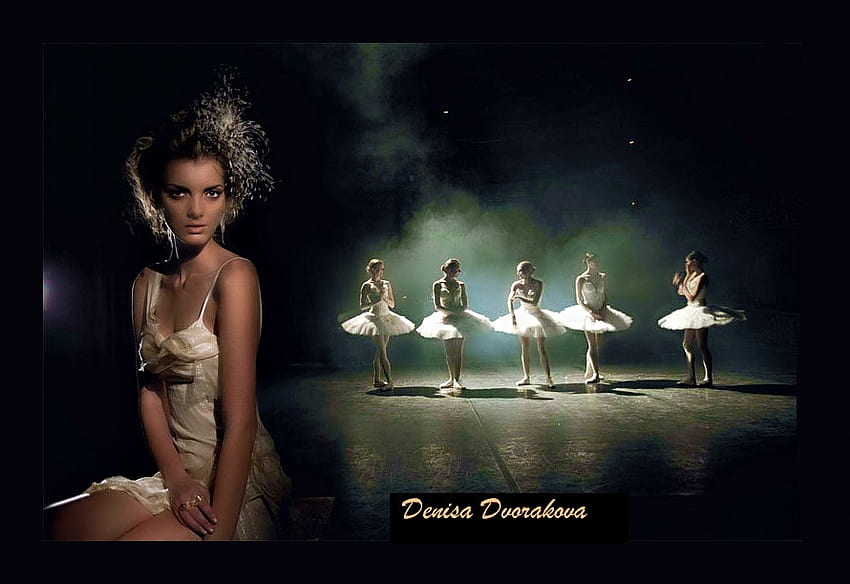 Denisa Dvorakova, danza, arte, balletto, bellezza Sfondo HD