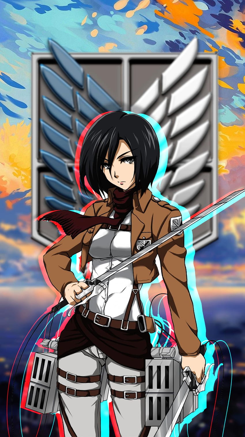 Mikasa fait par moi. J'espère que ça vous plaira : R ShingekiNoKyojin, Mikasa Manga Fond d'écran de téléphone HD
