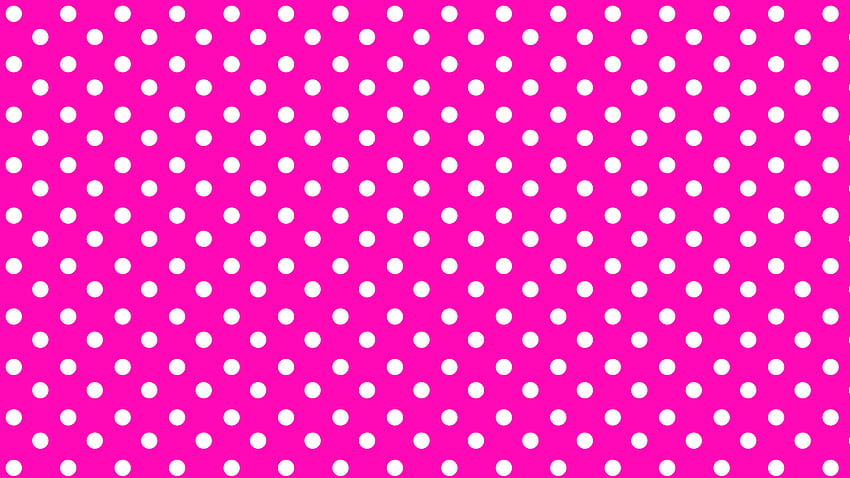 Polka Dot за компютър, розова Polka Dot HD тапет