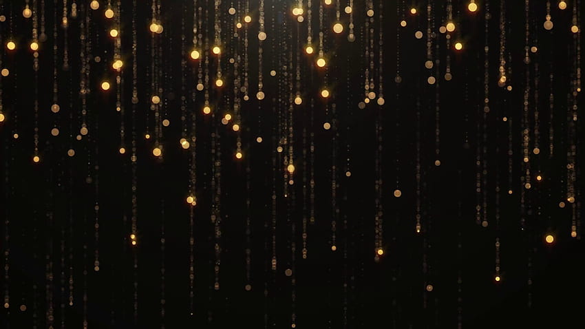 Black Gold Particle, Golden Particles HD wallpaper