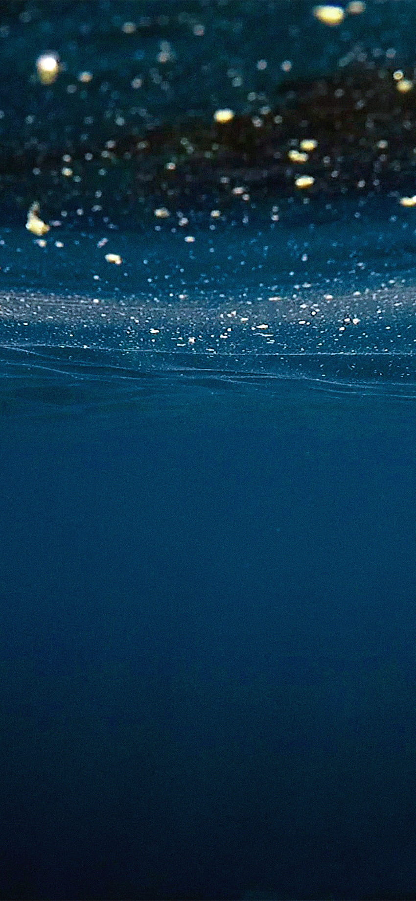 ไอโฟน เอ็กซ์ น้ำทะเลสีฟ้าเข้มภายใต้ลวดลาย Dark Ocean Water วอลล์เปเปอร์โทรศัพท์ HD