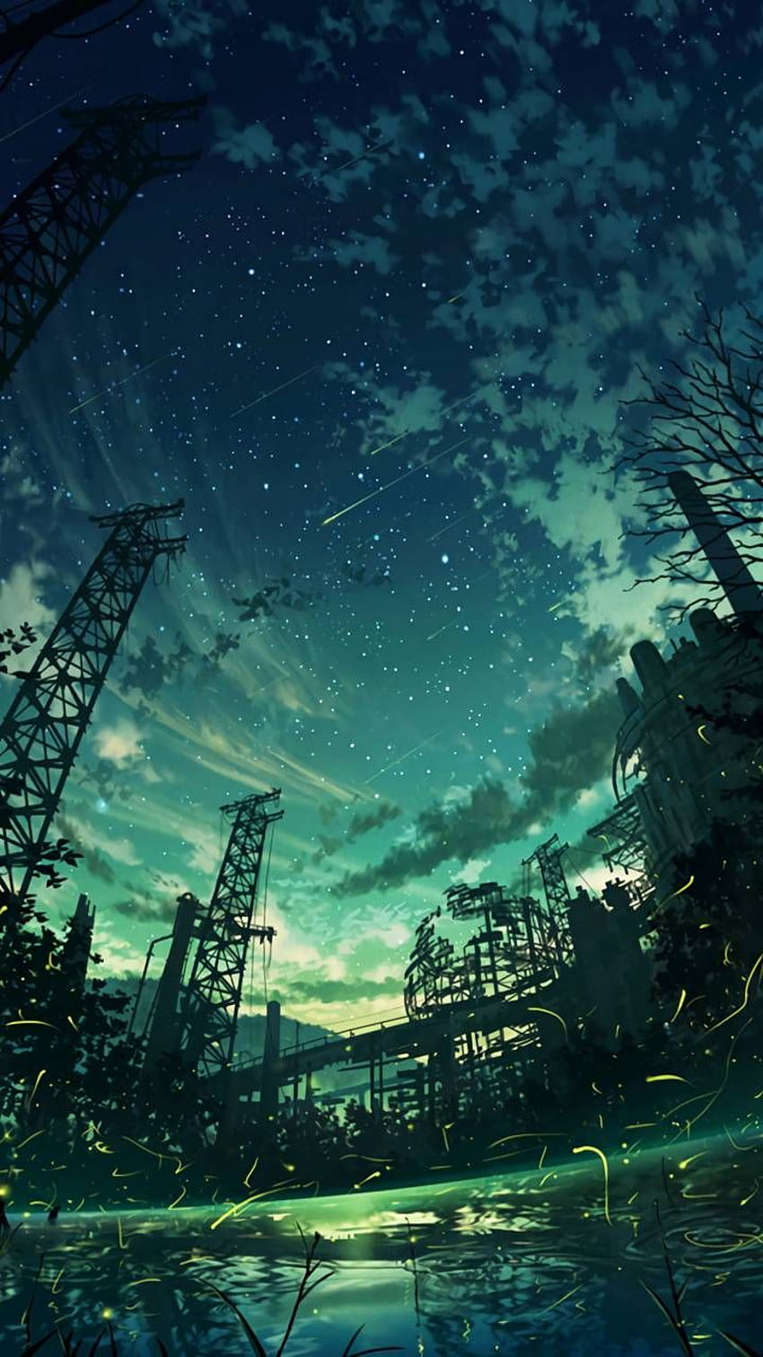 ANIME SKY-Ideen. Anime-Landschaft, Landschaft, Landschaft, ästhetischer Anime-Himmel HD-Handy-Hintergrundbild