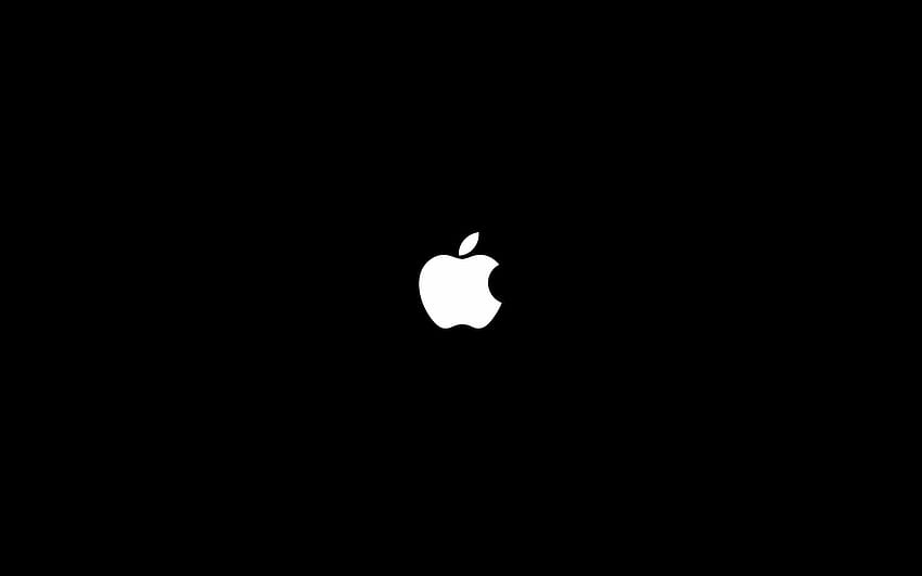 Apple Inc., черно, минимализъм, лого • For You For & Mobile, Минималистично лого HD тапет