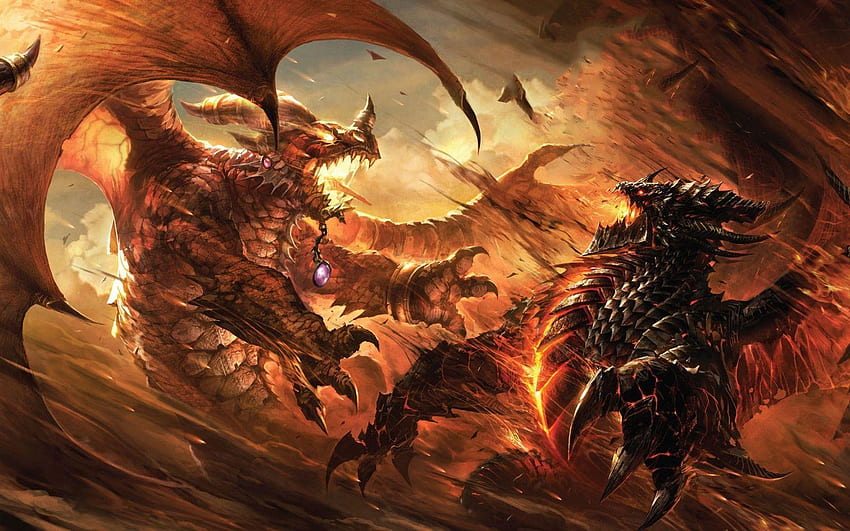 Fire Dragon, Destiny Hive HD wallpaper