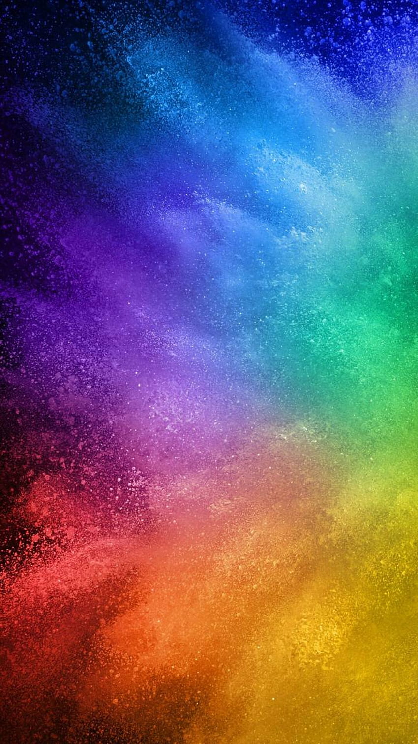 color splash, Rainbow Explosion HD phone wallpaper