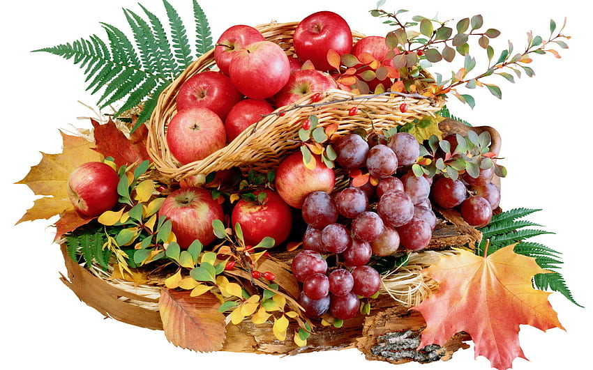 Fruits, Food, Apples, Grapes HD wallpaper | Pxfuel