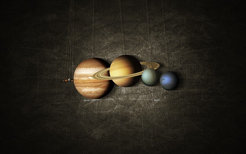 Space: Humor Minimal Planets Digital Funny System Science Art Solar, Funny Sci-Fi Wallpaper HD