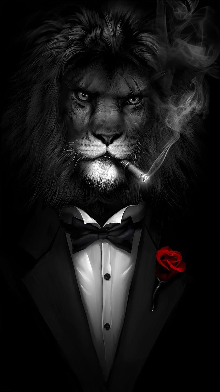 Lion in a black suit， very cool live !. Cool live , Lion live , Animal , Cool Suits HD phone wallpaper