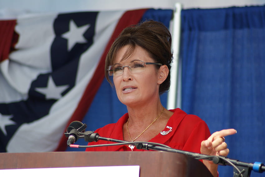 Sarah Palin, Patriotisch, Präsidentin, Politik, Kandidatin, Wahl, Kundgebung, Rede HD-Hintergrundbild