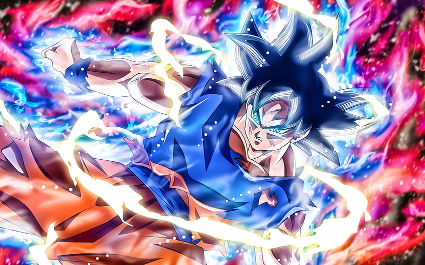 Download wallpaper 1920x1080 blue ultra instinct, goku, dragon