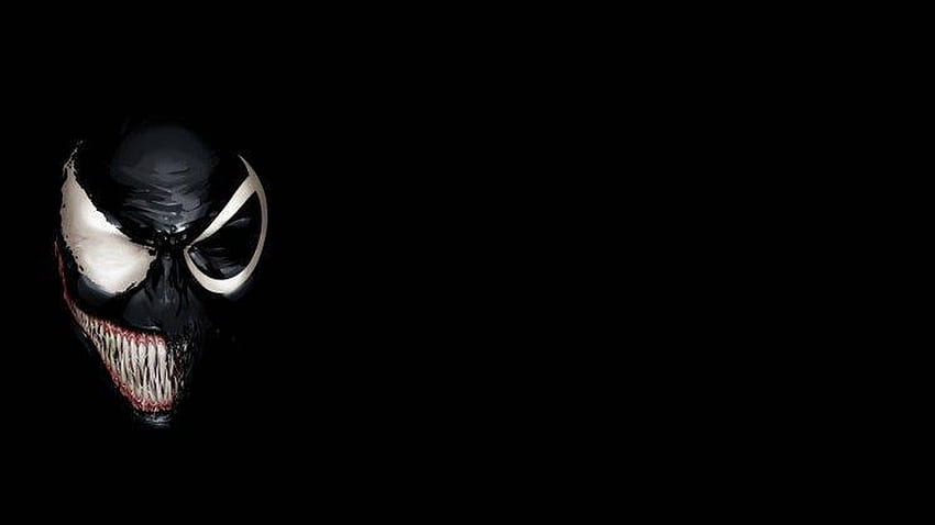 Laptop Black and White Venom Mask : Movies HD wallpaper | Pxfuel