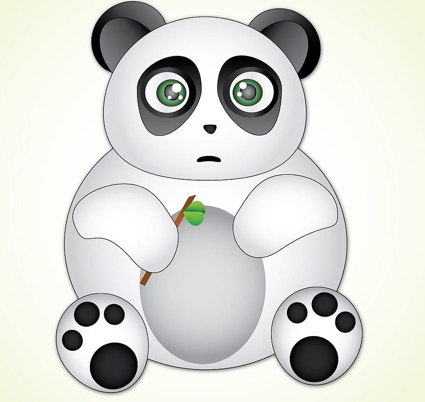 Мечка панда, абстрактно, мечка, рисунка, сладко, панда HD тапет