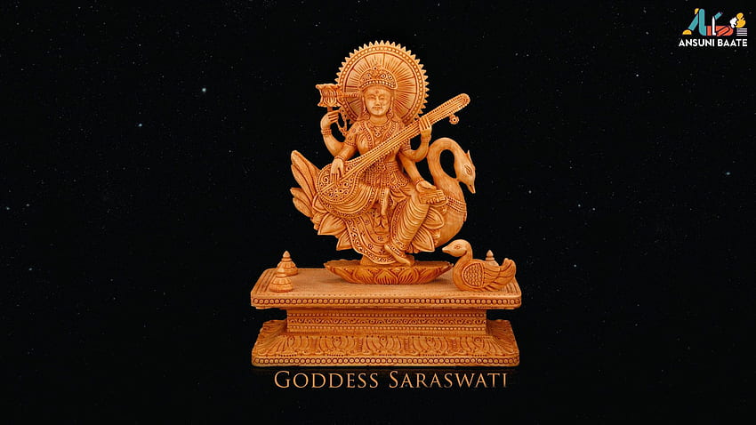 Vidya Wali Devi Maa - Goddess Saraswati Maa - & Background HD wallpaper