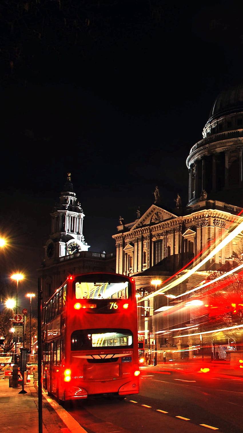 Londyn miasto nocą - -, nocna linia horyzontu Londynu Tapeta na telefon HD
