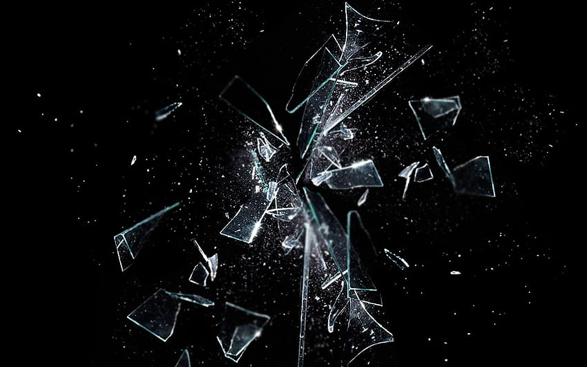 Счупено стъкло с висококачествена резолюция през 2019 г., счупено стъкло HD тапет