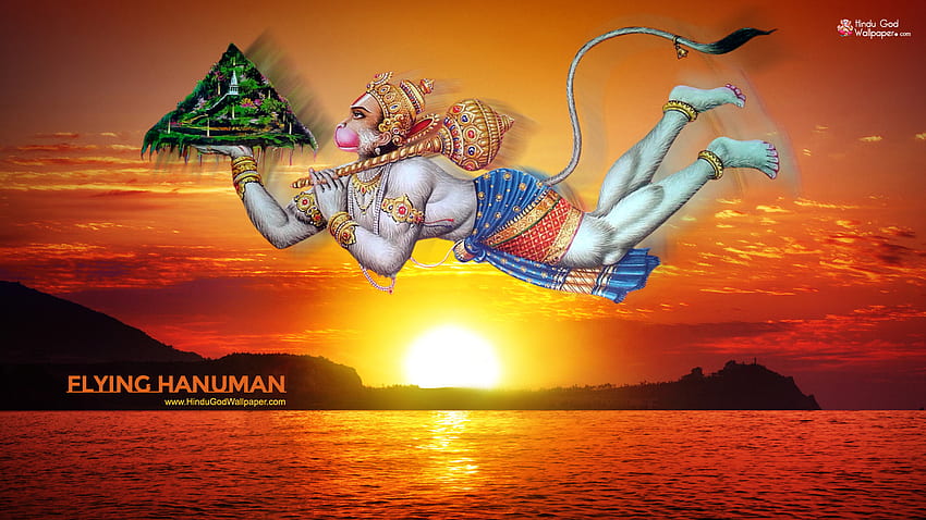 Flying Hanuman, Hanuman Art HD wallpaper