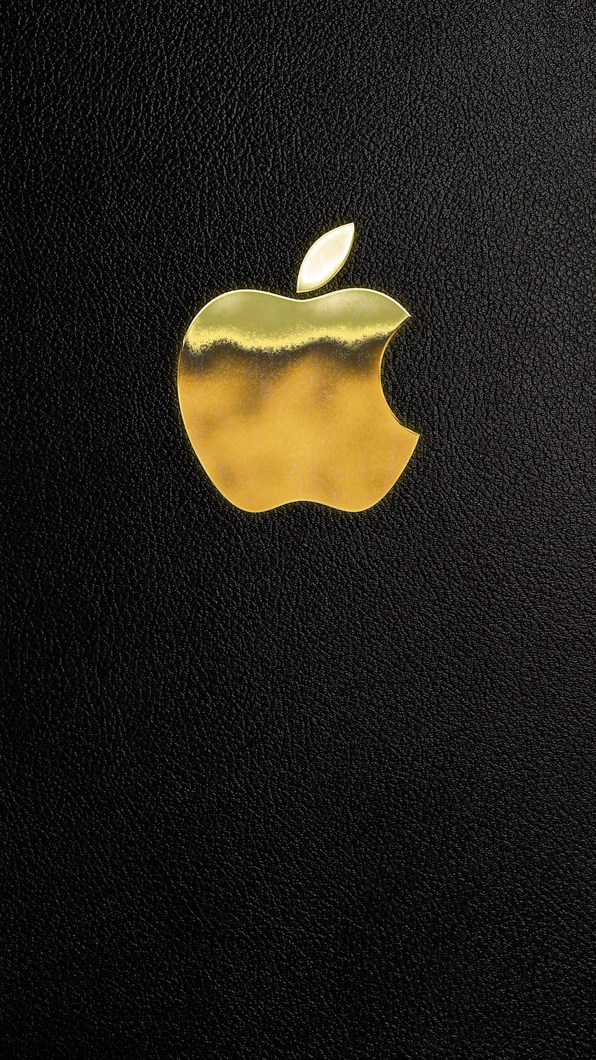 Злато и кожа: R Iphone, черен и златен Apple HD тапет за телефон