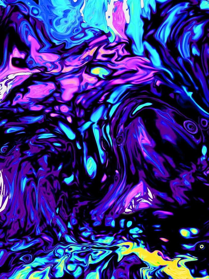 Purple liquid marbling abstract art in 2020 Trippy [] for your , Mobile ...