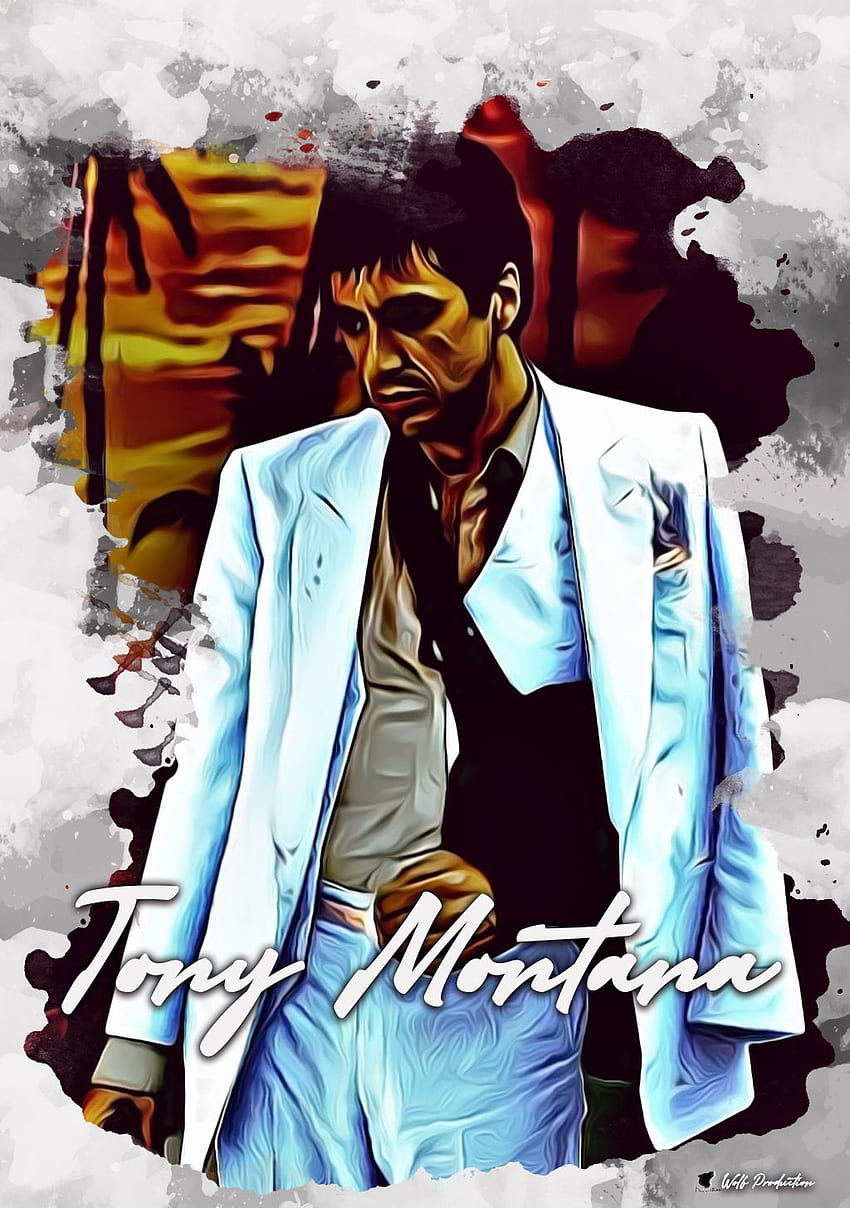 Tony Montana Lockscreen 2. Scarface, artis Rap, Tony montana, Scarface Painting wallpaper ponsel HD