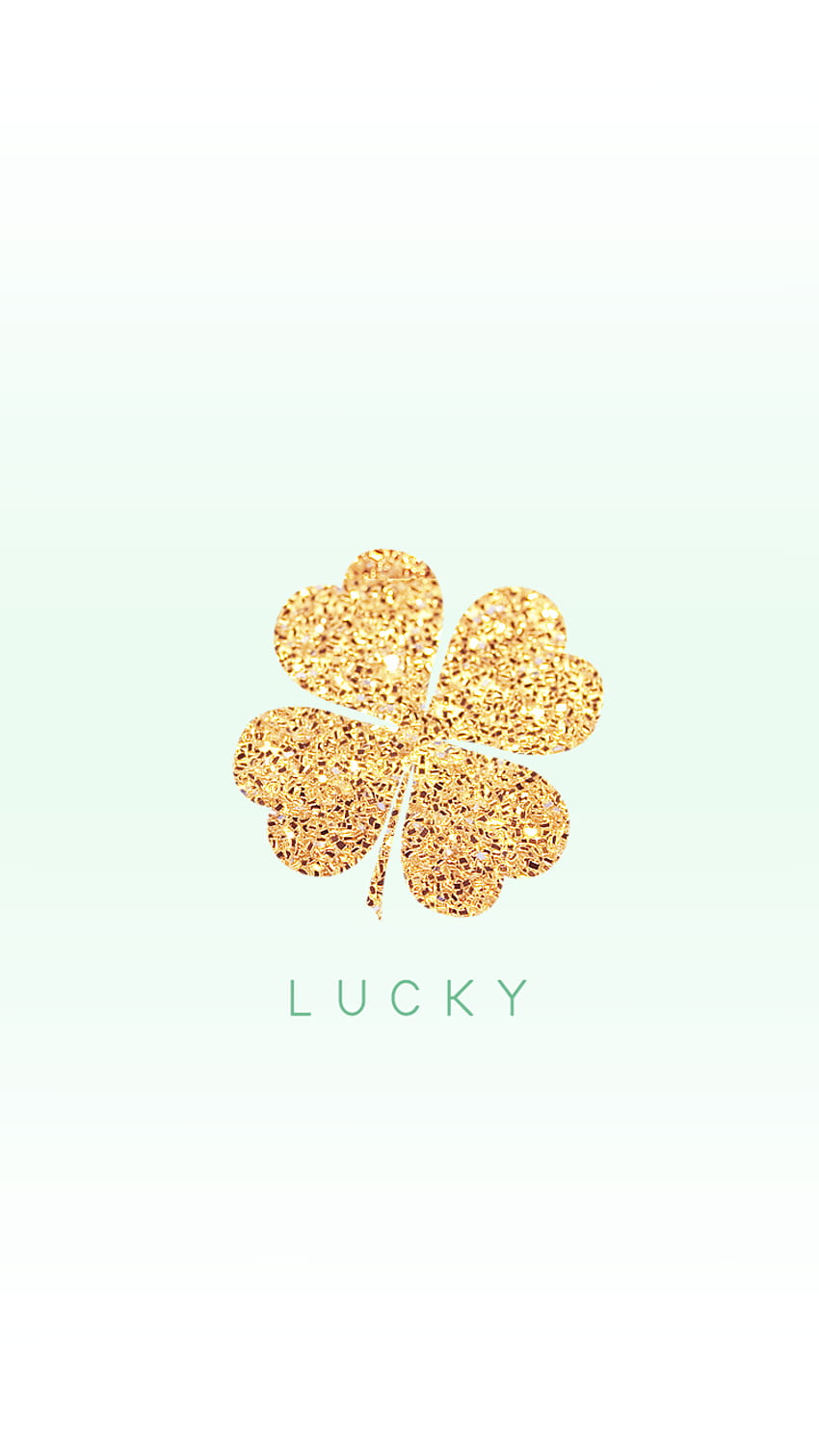 Gold Clover Lucky Shamrock iPhone 6, Simpatico Trifoglio Sfondo del telefono HD