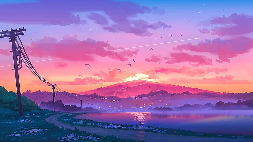 Landscape Pixel Art , Artist , , and Background, Pixel Sunset HD wallpaper  | Pxfuel