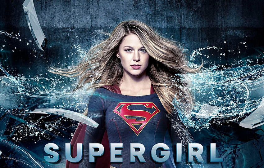 kırmızı, kız, logo, yeşil gözlü, elbise, kadın, mavi, güzel, şarkıcı, sarışın, Amerikalı, aktris, DC Comics, Supergirl, güçlü, güçlü, bölüm фильмы, Super Girl Logo HD duvar kağıdı