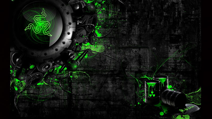 Neon Green, Cool Green Gaming HD тапет