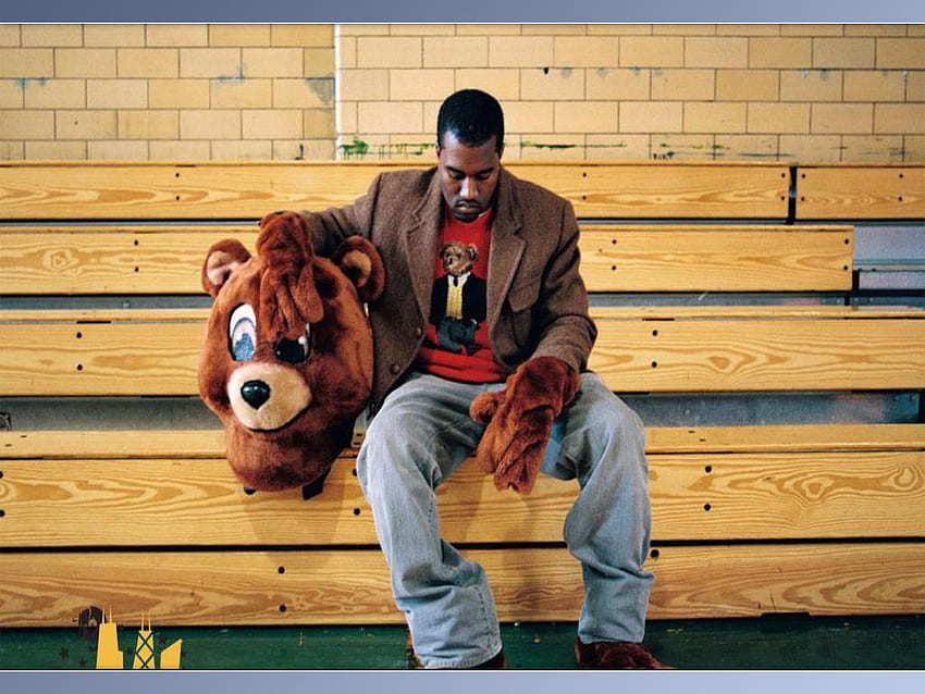 Kanye West The College Dropout Bear, Kanye West Registrazione in ritardo Sfondo HD