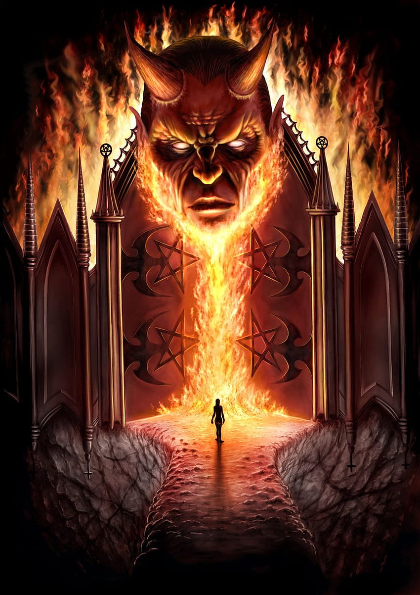 地獄の門 , 0.17 Mb, 地獄の門 HD電話の壁紙