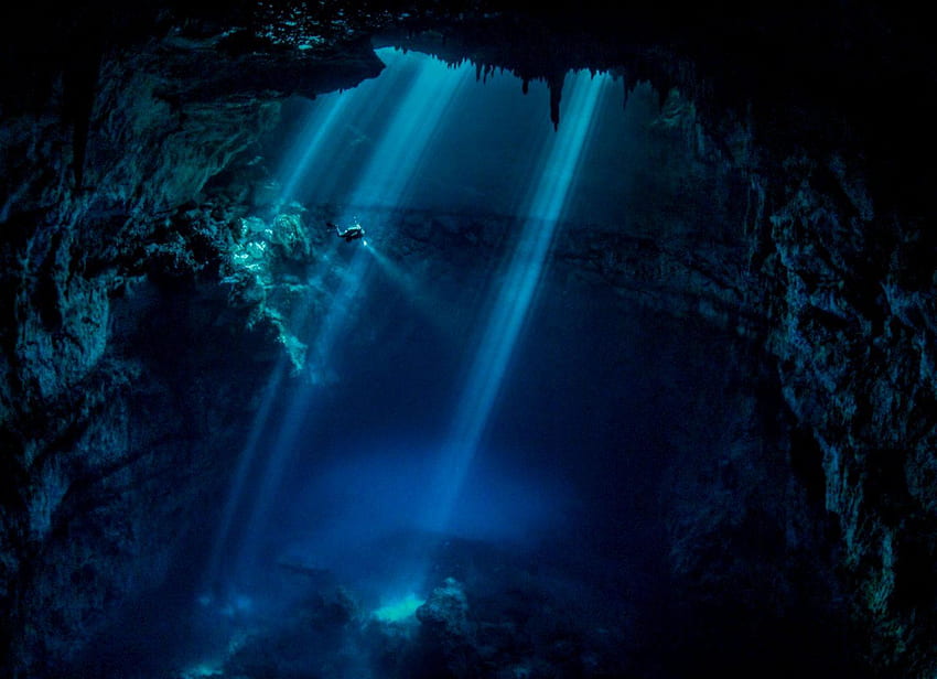 Cavernas Subaquáticas, Caverna Escura papel de parede HD