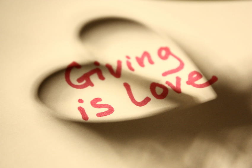 Dawanie to MIŁOŚĆ, dusza, coś, miłość, natura, dawanie, człowiek, serce, ktoś Tapeta HD