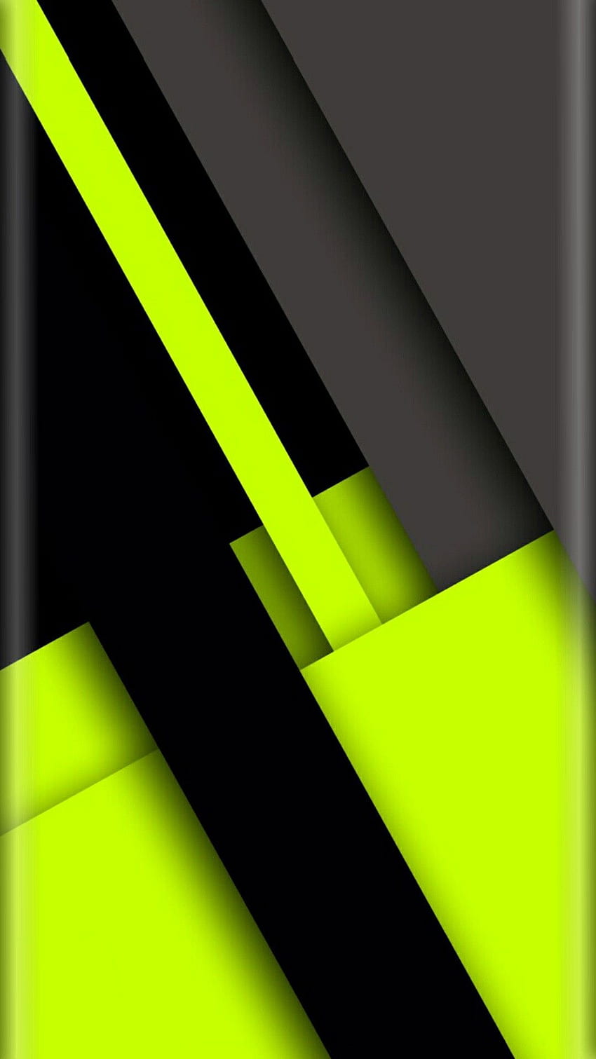 抽象的な iPhone 、幾何学模様、グレー - ライム、グリーン HD電話の壁紙