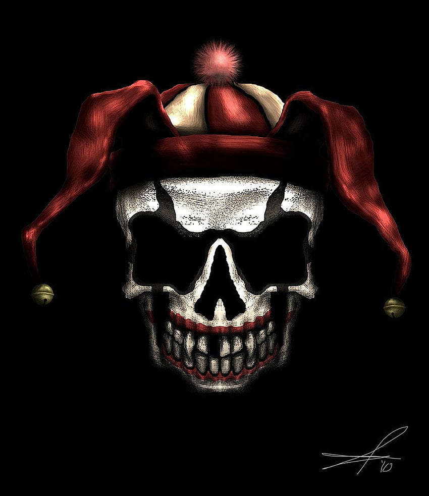 skull jester – Best, Biker Skull HD phone wallpaper
