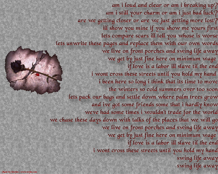 Swing 2, schwarze Rose, Text, Gedicht, Poesie HD-Hintergrundbild