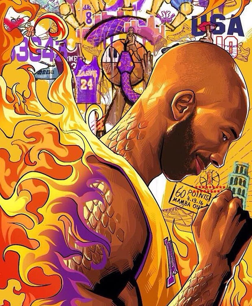 HD wallpaper Sport Los Angeles NBA Lakers Kobe Bryant Black Mamba  space  Wallpaper Flare
