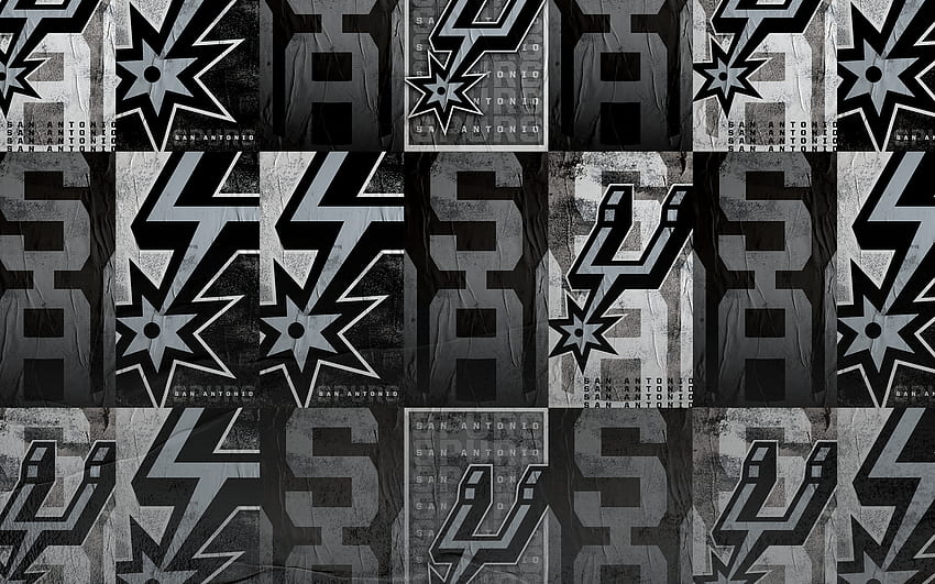 Réunion . Spurs de San Antonio, logo des Spurs Fond d'écran HD