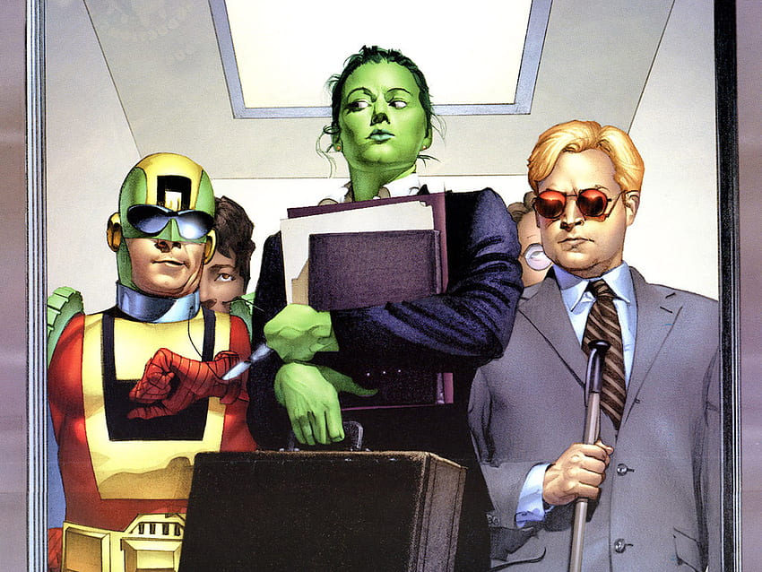 The Day Job、コミック、シー・ハルク、ファンタジー、アイアンマン 高画質の壁紙