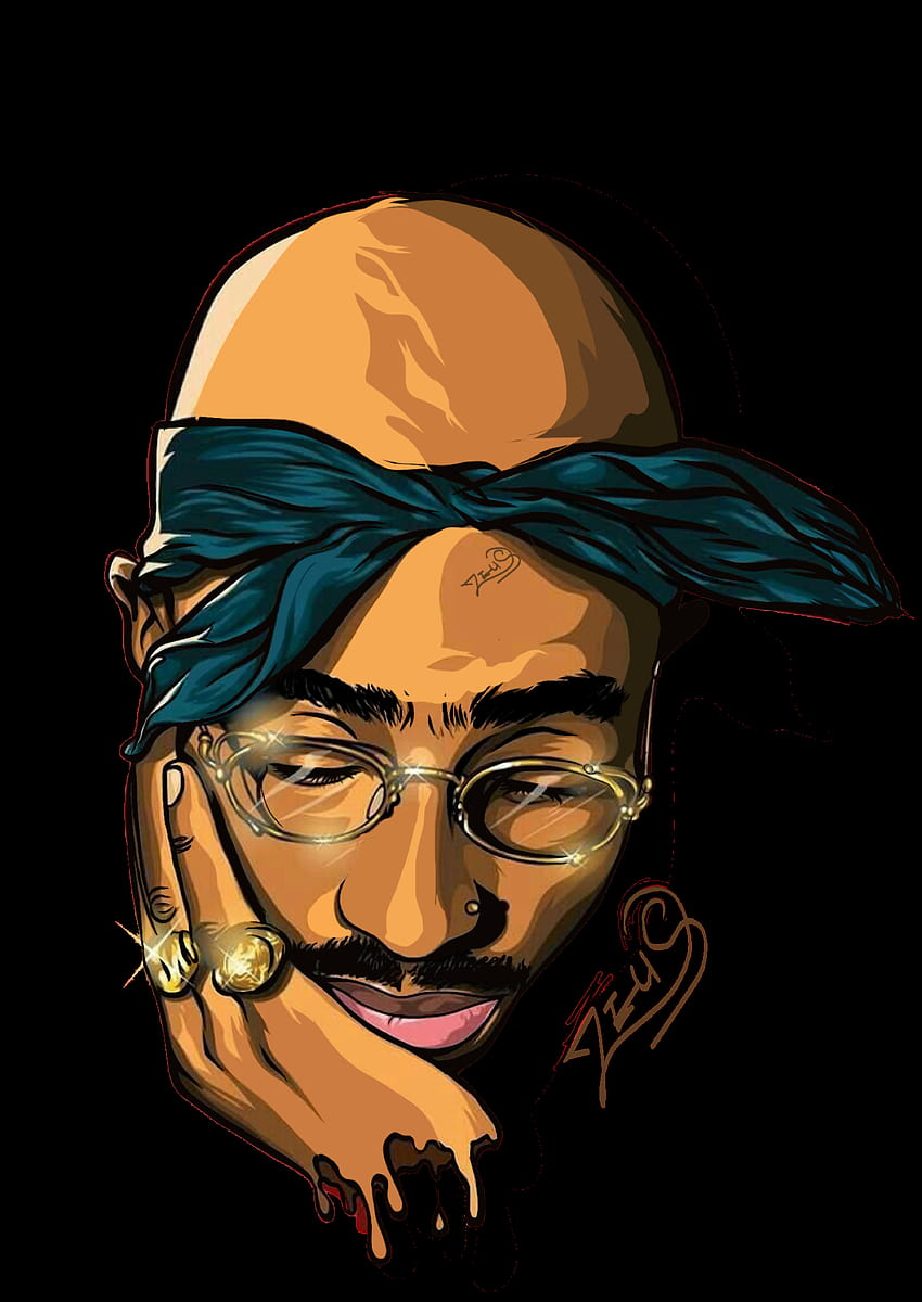 Tupac Amaru Shakur, conhecido pelos nomes de cena de 2Pac, Makaveli, nascido em 16 de junho de 1971 em Nova York e falecido em 13 de setembro de 19. Tupac art, 2pac art, Tupac, Dope Tupac Papel de parede de celular HD
