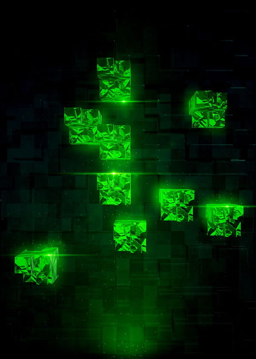 minecraft wallpaper emerald sword