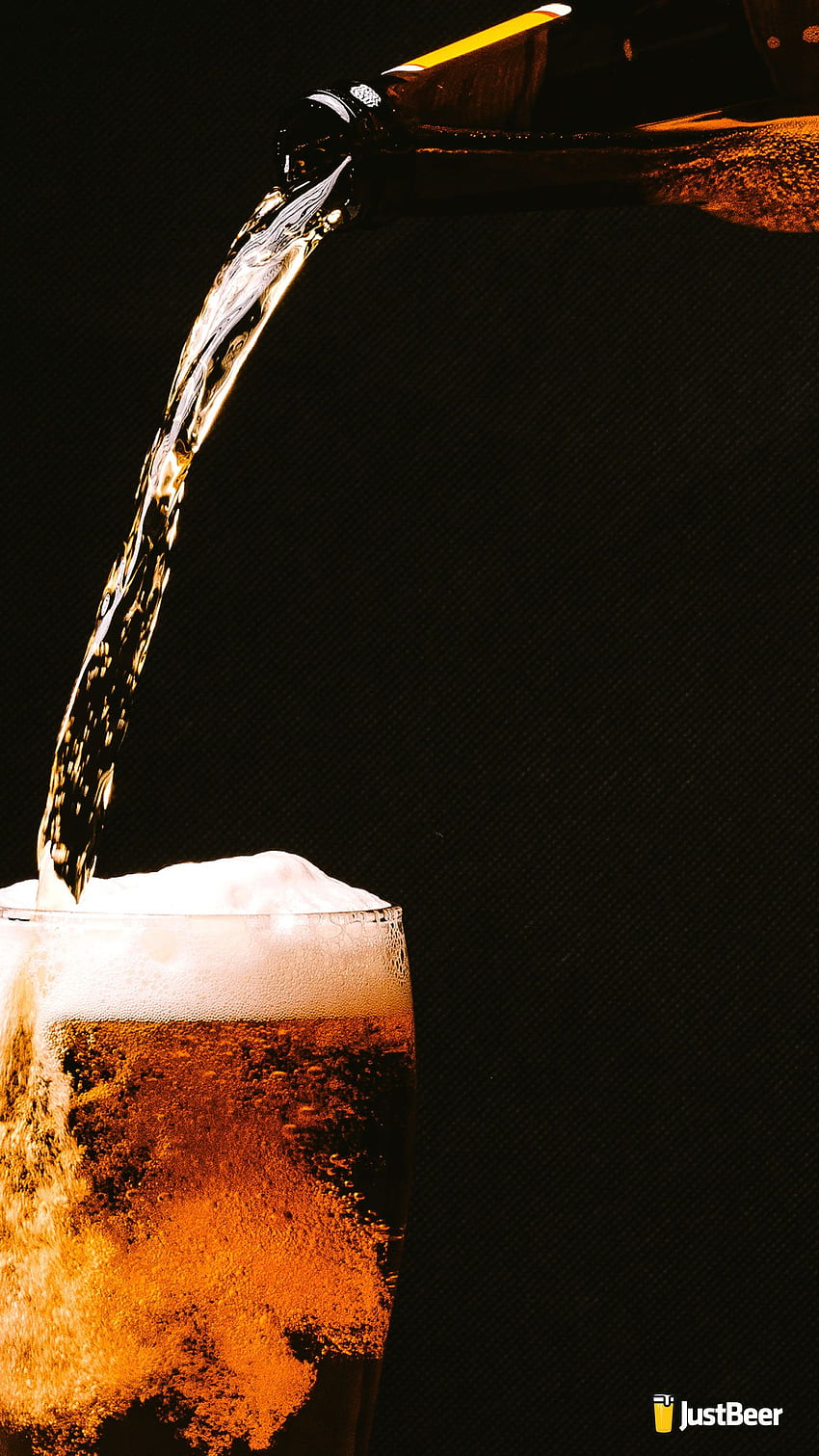 Bier themenorientierter Hintergrund für IPhone und Android, cooles Bier HD-Handy-Hintergrundbild