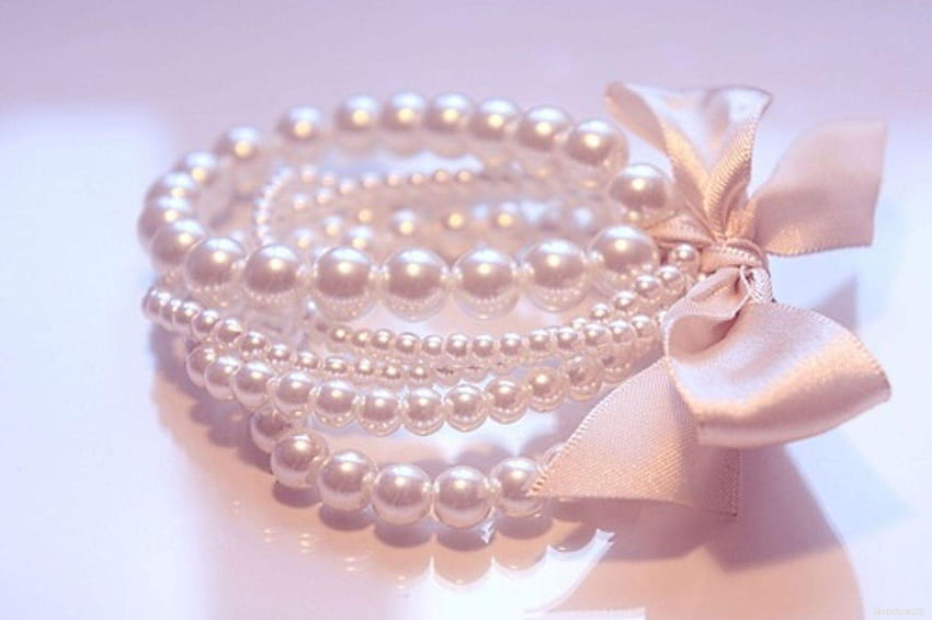 Perla, collana di perle Sfondo HD