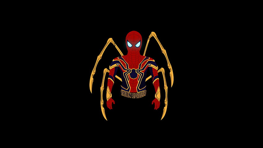traje de hierro, hombre araña, maravilla, mínimo fondo de pantalla