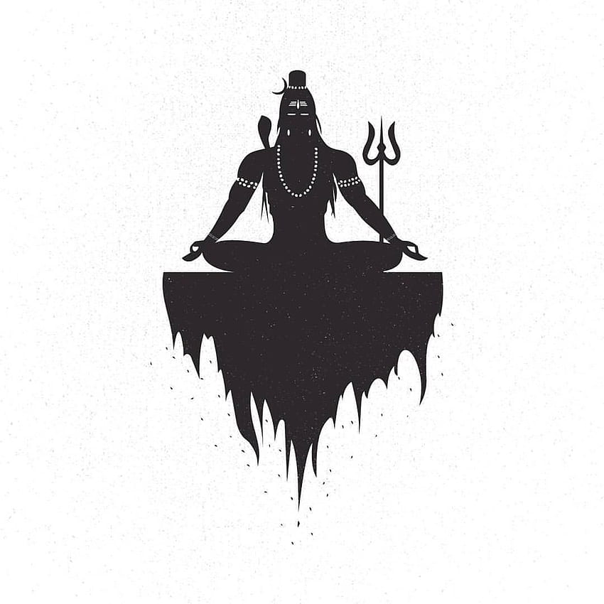 Mahadev in bianco e nero. Shiva tandav, pittura di Lord Shiva, Lord Shiva, Shiva Dark Sfondo del telefono HD