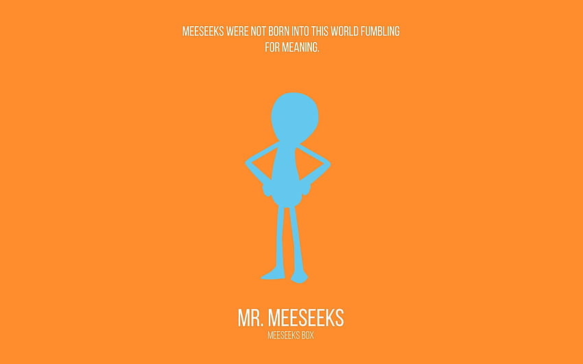 Mr. Meeseeks HD wallpaper
